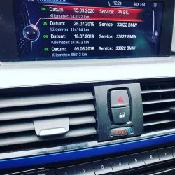 Serviceloggen inlagd i BMW iDrive