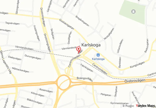 Karta över Värmlandsvägen 29 i Karlskoga